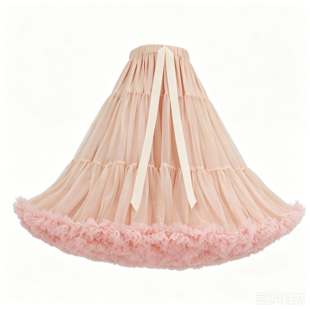 Super Puffy Petticoat Boneless Design Knee Length Petticoat Boneless Underskirt Rockabilly Styling