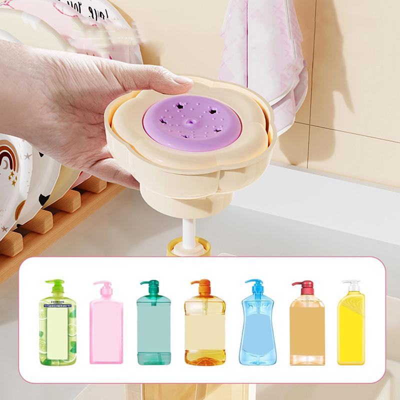 Dishwashing Liquid Dispenser Flower Press-Type Soap Dispenser For Kitchen Sink Outdoor Bathroom Kitchen Detergent Dispenser