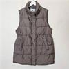 Trade European and American Single Tail Hat Removable Silk-like Cotton Quilting Vest Women Solid Mid-Length Cotton Waistcoat Outer Wear Plus Size