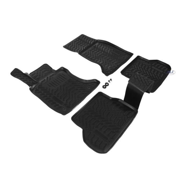 Tapis De Sol En Caoutchouc - J&J AUTOMOTIVE - BMW 5 Série E60, E61 - Sur Mesure - Antidérapant - TPE Non Toxique
