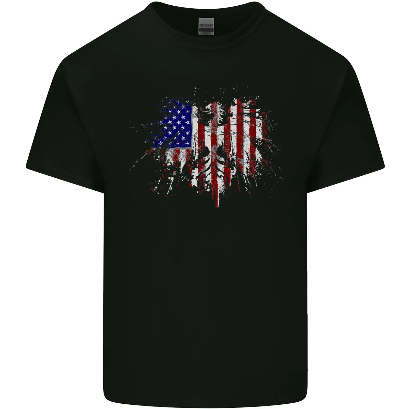 American Eagle Flag 4th of July USA Kids T-Shirt Childrens 4XL