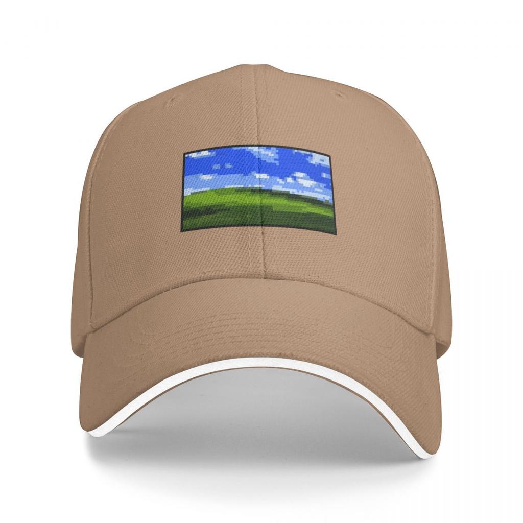XP wallpaper pixel art Baseball Cap Cosplay Custom  hiking hat Mens Hats Womens
