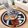 1PC Dragon Ball, Goku Office Round Rug Perfect for Office Non-Slip Backing, Decorative Floor Mat yy250916027