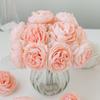 Artificialflower Peony Stem Combination Outdoor Garden Wedding Bridal Bouquet Home Vase Festival Wreath Diy Gift Box Decor Cheap