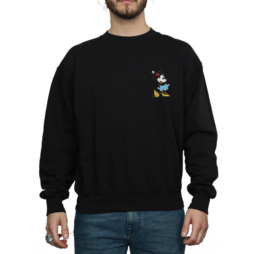 Disney Mens Minnie Mouse Kick Chest Sweatshirt