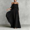 Women's Light Luxury Off-the-Shoulder Spaghetti Strap Maxi Dress