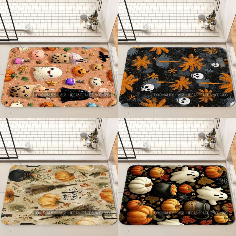 Cute Halloween Pattern Mat Living Room Decoration Home Sofa Non-Slip Carpet Study Bedroom Tatami Children'S Soft Floor Mat