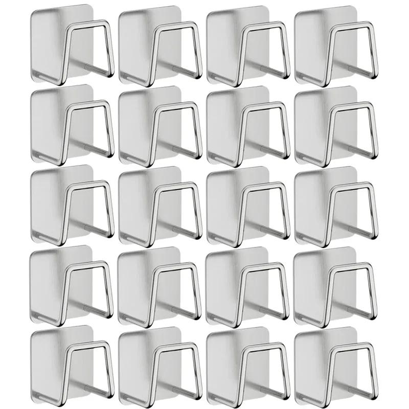 Kitchen Sponge Holder Self Adhesive Sink Rag Drain Drying Rack Wall Hooks Wire Ball Organizer Bathroom Storage Home Organizer