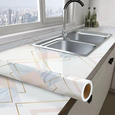 1/5M Kuchyňská samolepka odolná proti oleji a vodě, Samolepky na skříňky, Samolepicí tapety, DIY samolepky na zeď, Domácí dekorace, Kuchyňské nářadí