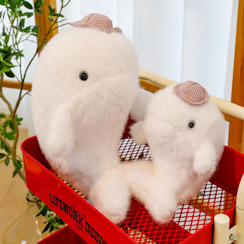 Dolphin Toys Plush Hat Cartoon Stuffed Dolls Room Decorations Kids Xmas Gifts