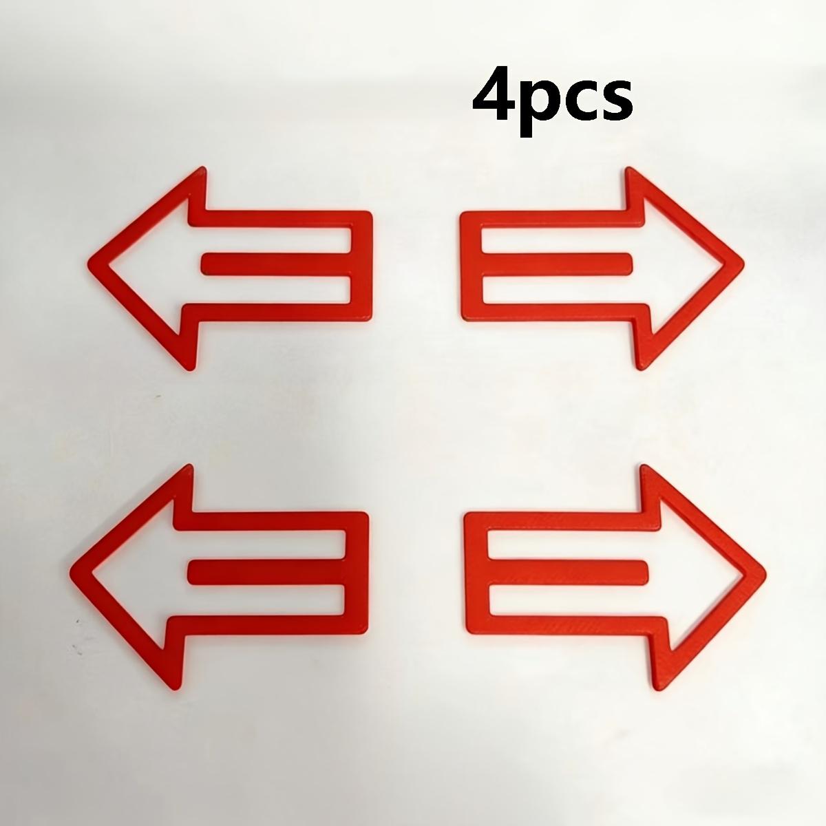 4Pcs Arrow Shape Bookmark Holder, Flexible Plastic Page Number Marker, Unique Arrow Design, Reusable Book Accessories