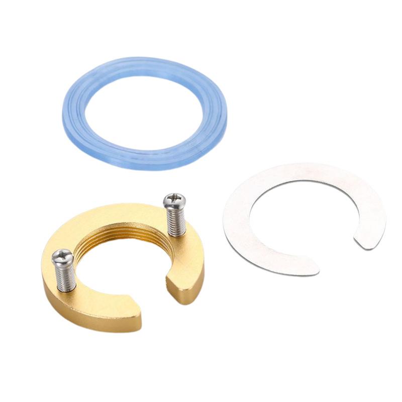 1/3 Sets Kitchen Wash Basin Tools C Type Faucet Anti-Loosing Nut Cap Tap Faucet Fixing Fitting Kit Fastening Circlip Washer Part