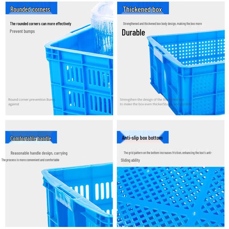 Huisin Plastic Turnover Storage Crate