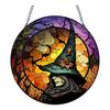 2025 New 2d Holiday Pendants Halloween Acrylic Stained Glass Window Decorations Garden Decorations Home Porch Decorations.
