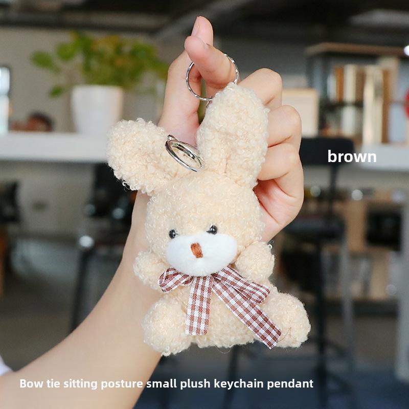 

Мультяшный кролик галстук-бабочка плюшевый брелок и подвеска на сумку