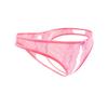 YOYOMEI Sexy Lace Panties with Sheer Pink Women's Holes, See-Through Panties, T-Back,