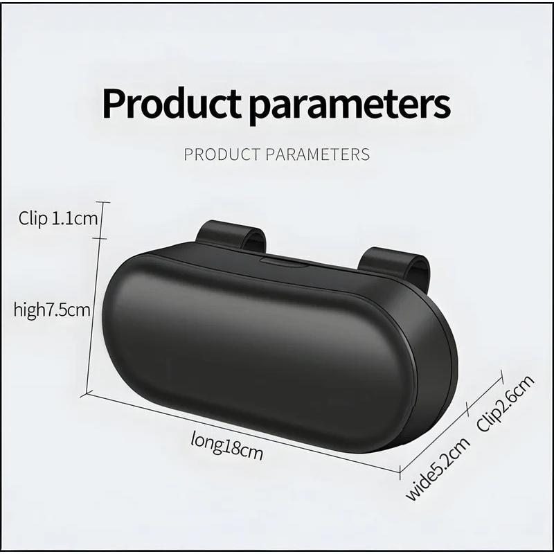 Auto-Brillenbox Tragbarer Auto-Sonnenbrillenhalter Halter für Autofahrer-Brillen Brillenetui Sonnenblende Multifunktionale Aufbewahrungsbox