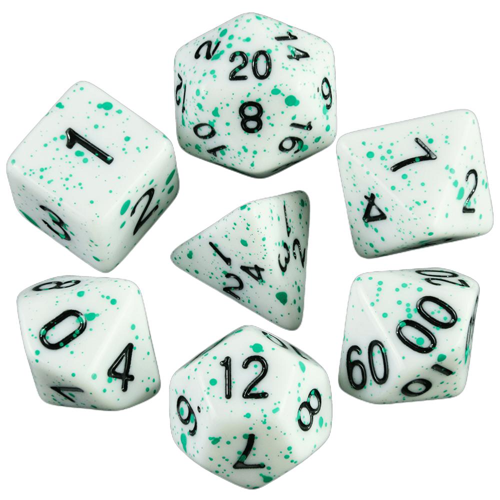 7pcs DND Dice D20 D12 D10 D8 D6 D4 for DND Table Board Game Running Group Acrylic Polyhedral Dice Set