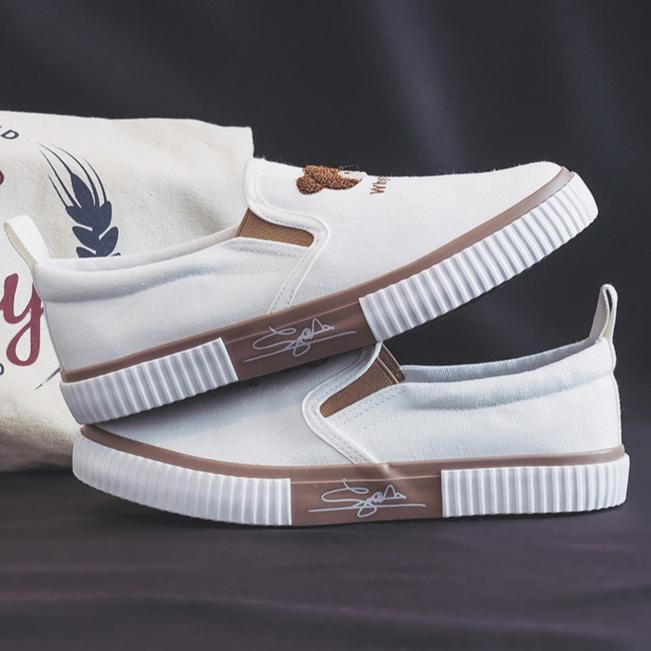 Nouveaux Mocassins pour Femmes Chaussures en Toile Décontractées Respirantes Chaussures Plates pour Femmes Baskets Antidérapantes