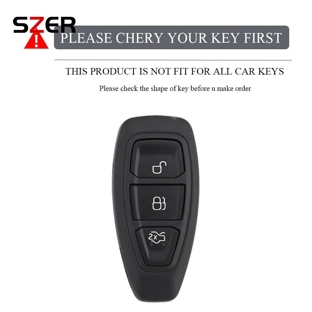 New Tpu Car Remote Key Cover Case Shell Fob For Ford Fiesta Focus 3 4 Mondeo Ecosport Kuga Focus C-Max St Escape Keychain Holder