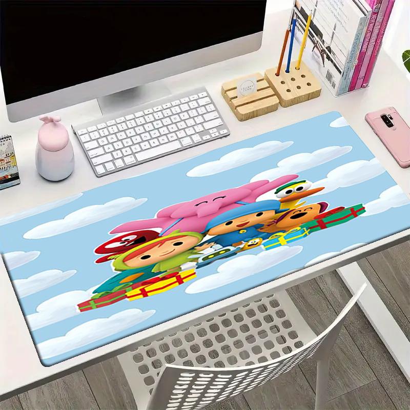 Pocoyo Theme Mouse Pad, Non Slip Rubber Base, Multifunctional Office & Home Decor, Perfect for Workspace Personalization.