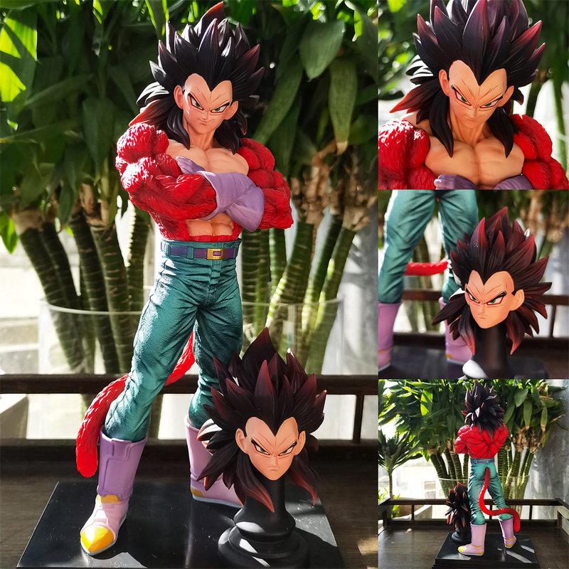 30cm Jt Anime Dragon Ball Figure Super Saiyan 4 Vegeta Statue Pvc Collection Model Playthings Desktop Decoration Figurine Boys Gifts