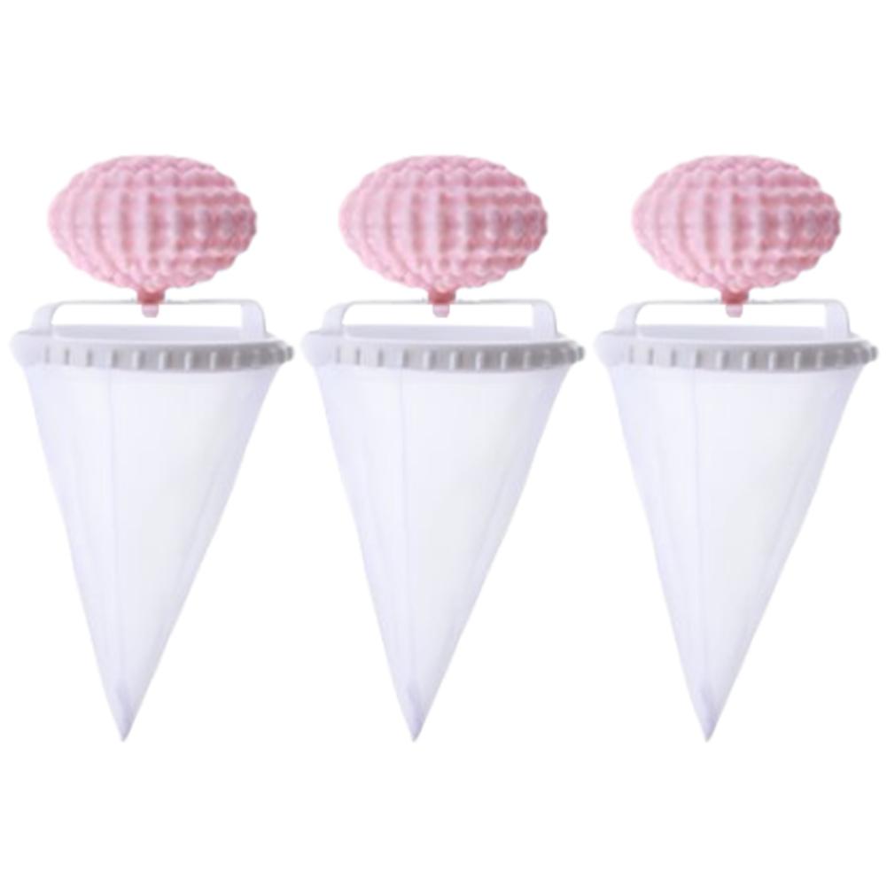 3Pcs Floating Hair Filtering Mesh Removal Pet Hair Remover for Laundry Floating Lint Mesh Bag for Washing Machine