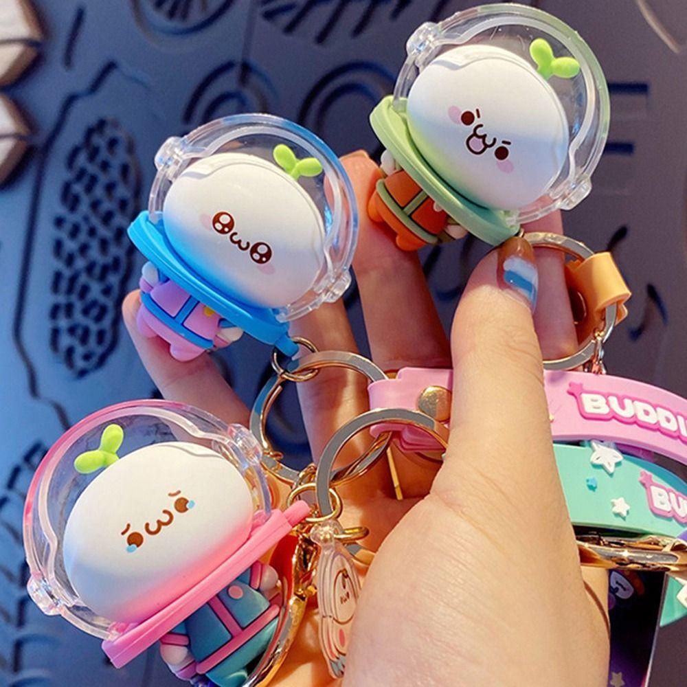 

Dumpling Doll Cartoon Doll Jewelry Keychain Space Suit Pilot Elf Car Keyring Astronaut Keychain D