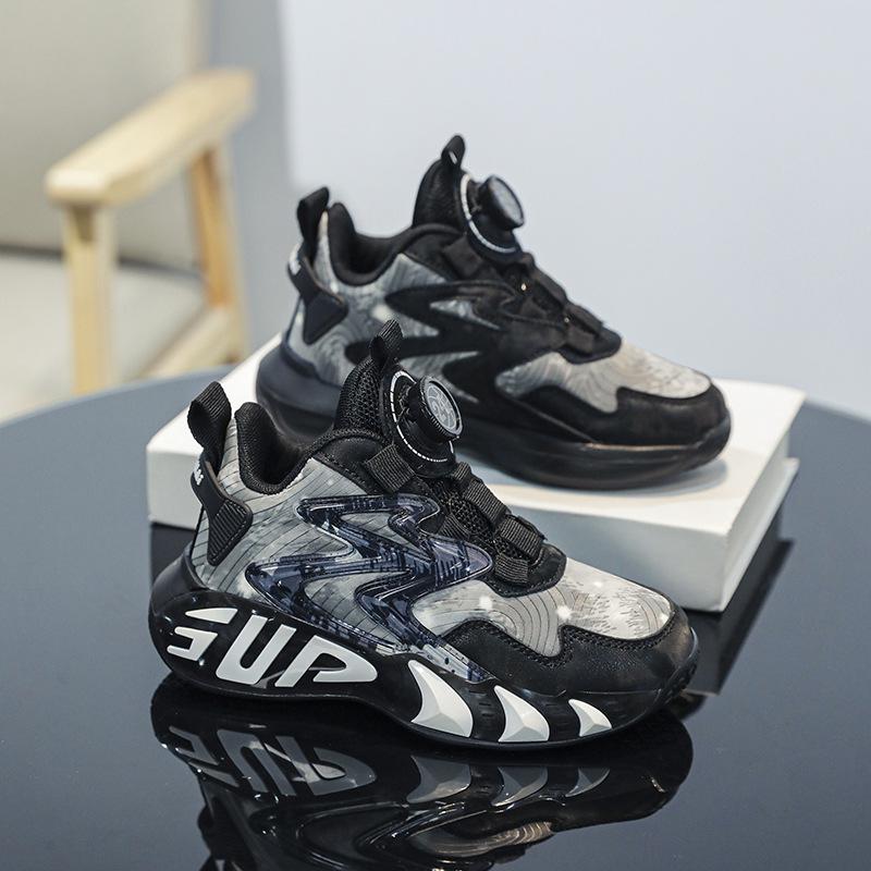 Trend and fashion children's sports cotton shoes, sports shoes, girls' shoes, autumn and winter models, leather surface warmth, cotton, medium and ol