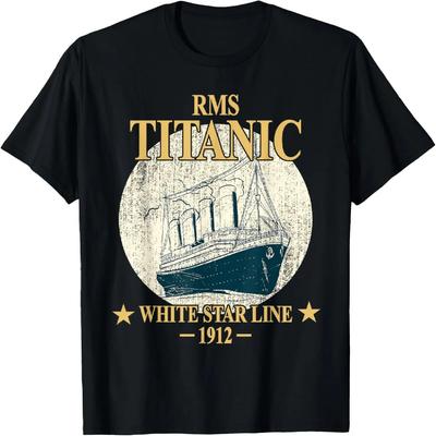RMS TITANIC White Star Line Cruise Ship 1912 Boys Girls Kids T-Shirt