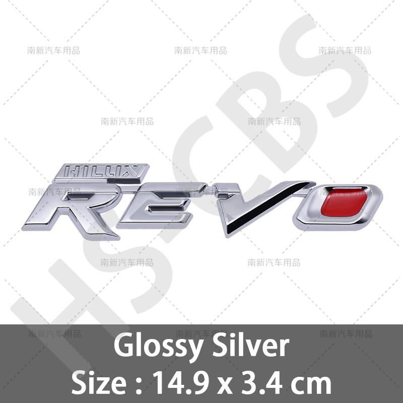 

1Pc 3D ABS Car Stickers Hilux Revo Word Emblem Rear Trunk Badge Logo Car Body Fender Decor Tailgate Decal Stickers срібний