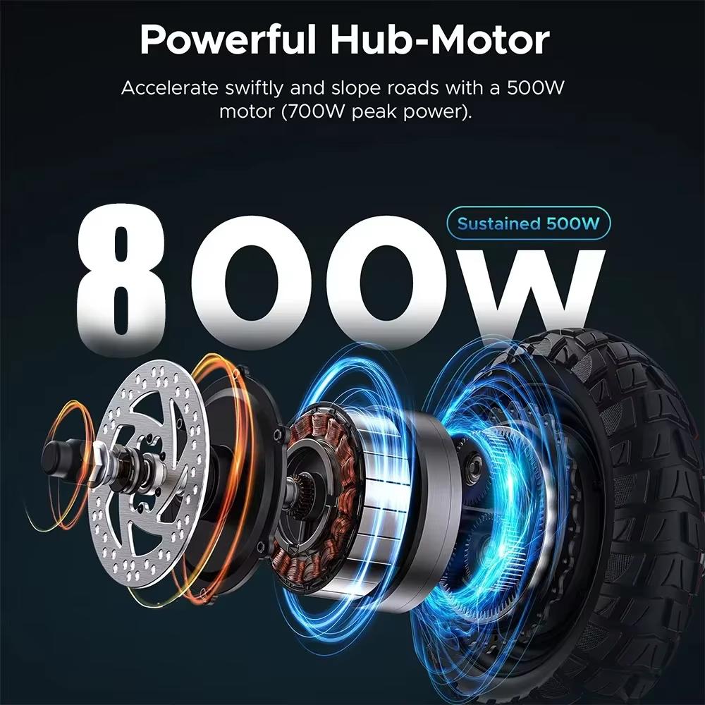 EU 2024 New S6 800W 48V 15.6AH Electric Scooter Max Speed 45-50km/h Max Range 60km Hydraulic Brake Foldable EScooter Load 150kg