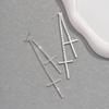 A Pair of Cross Shaped Long Tassels, New Popular Styles, New Chinese Tassel Butterfly High-end Earrings and Earrings
