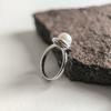 Серебряное кольцо с натуральным жемчугом, вес изделия 4,25 гр (2208778)