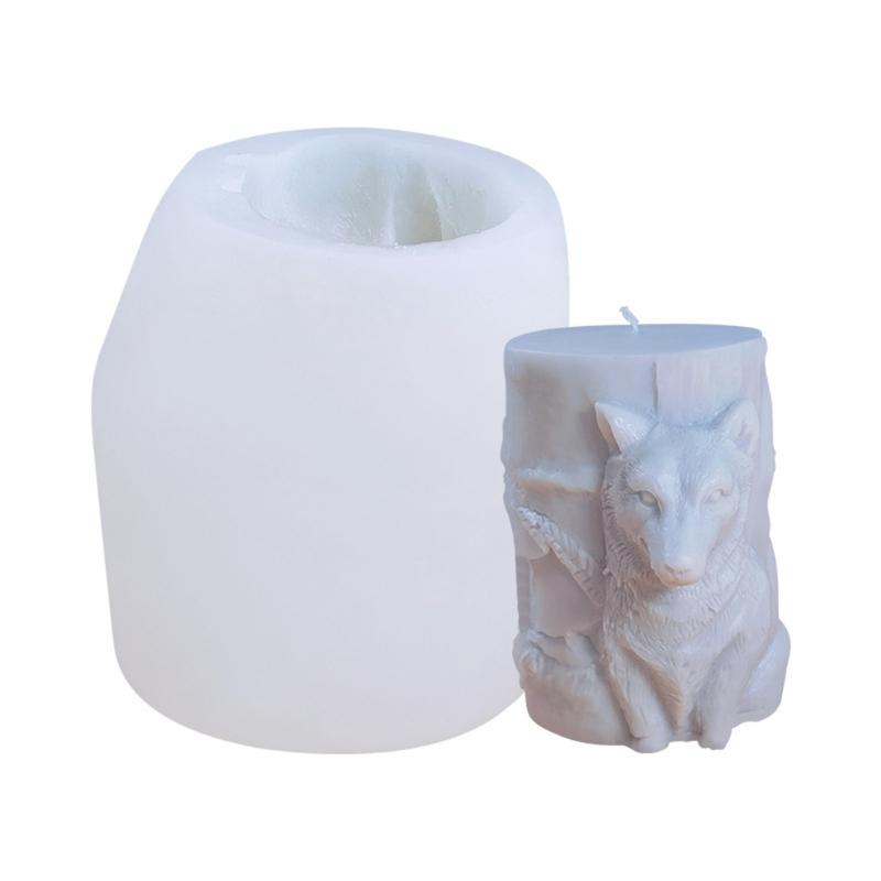 3D Animals Bear Elk Silicone Soap Mold Making Mould Fondant Candy Cake Chocolate Decorating DIY Baking Tools X3UC