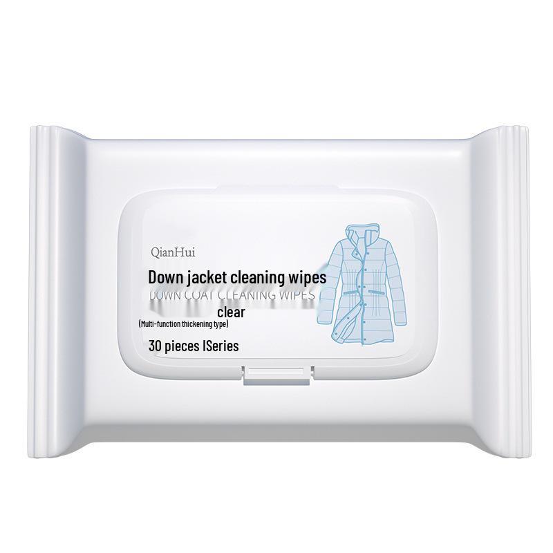 Down Jacket No-Wash Cleaning Wipes - Stain Removal & Degreasing Tissues