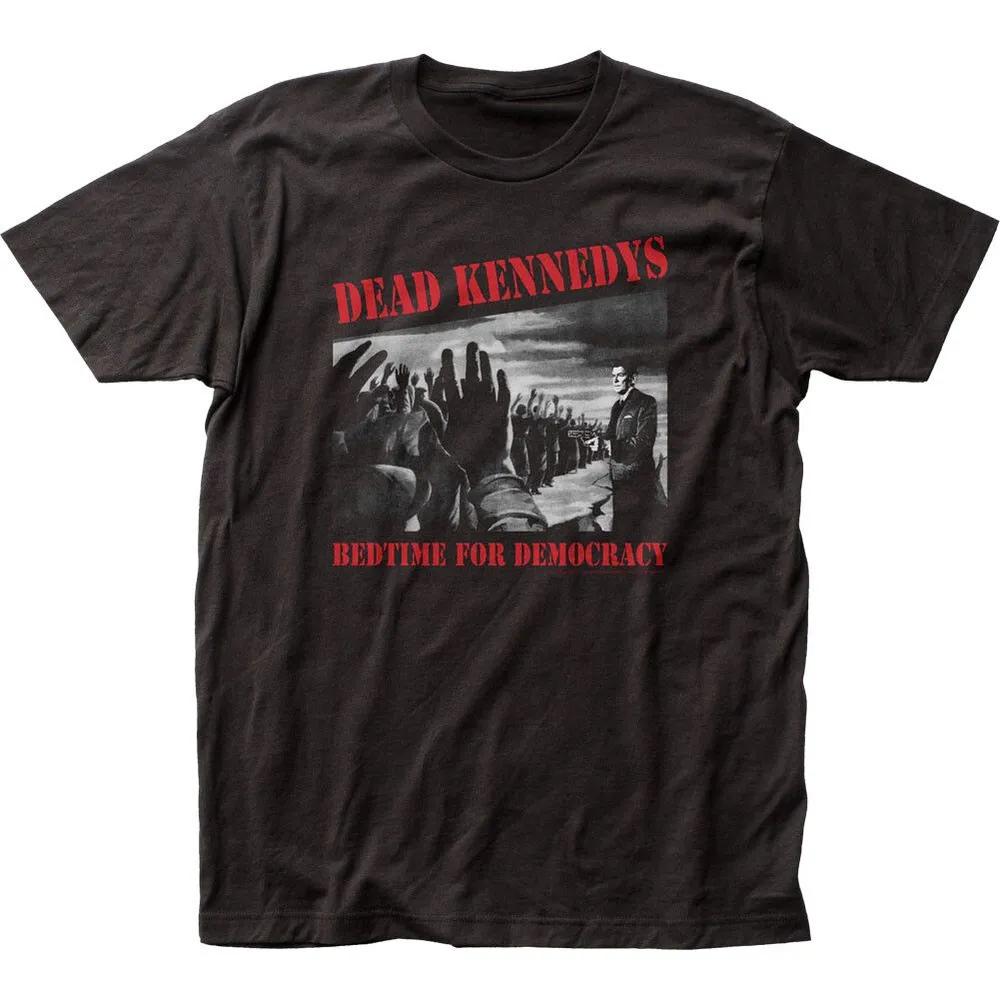 Unisex Short Sleeve Crew Neck Cotton T Shirt Dead Kennedys Bedtime For Democracy XL
