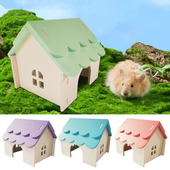 Hamsterhaus, Spielzeug, Haustier, Kleintier-Versteck, Hütte mit porösem Design, belüfteter, sicherer Nistplatz für Hamster, Goldbären, Eichhörnchen