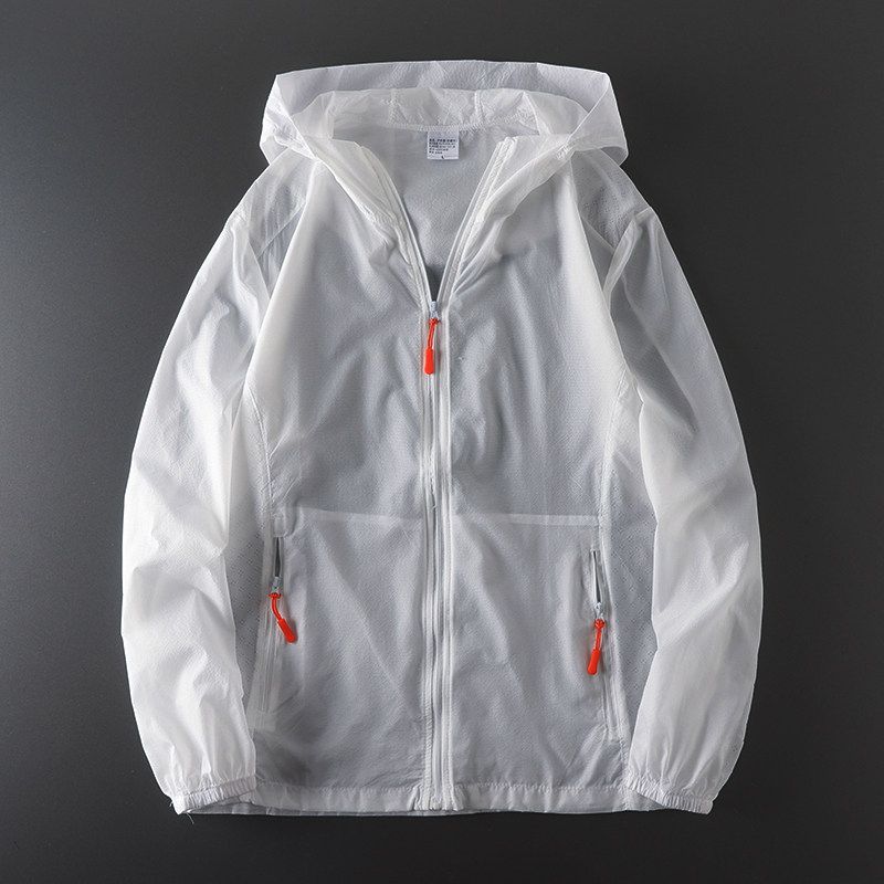 Tail Single Cut Label Ice Silk Mesh Sun Protection Clothing Thin Outdoor Breathable Easiest for Match Sun-Protective Clothing Fishing Wind Shield