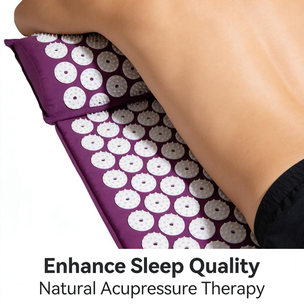 Acupressure Mat for Pain Relief and Stress - Portable Use