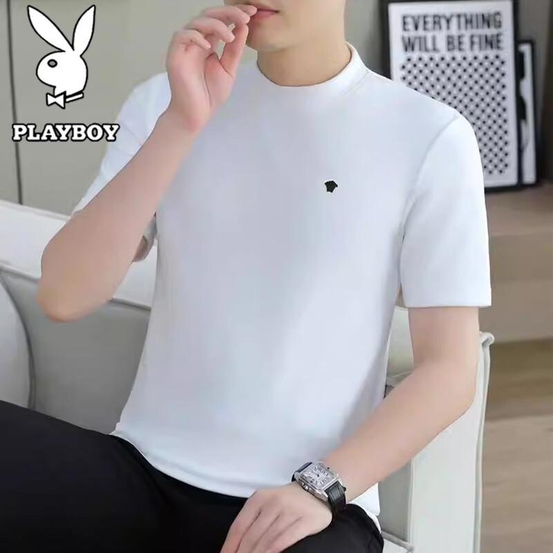 Playboy Men s Short Sleeve Business Casual T-Shirt 3XL
