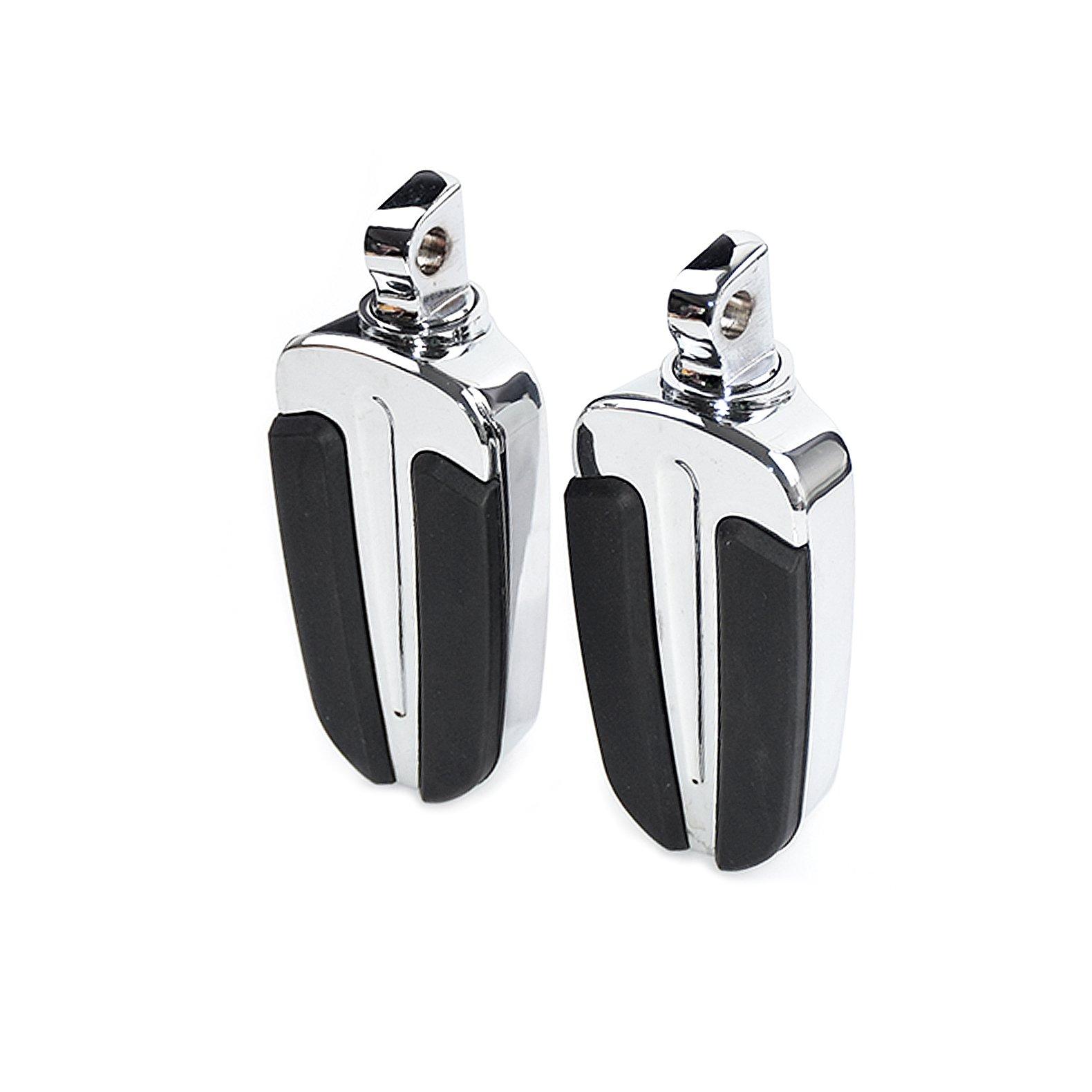 

HDBUBALUS Motorcycle 10mm Universal Foot for Harley Heritage Softail Pegs/Foot Pedals/Footrests