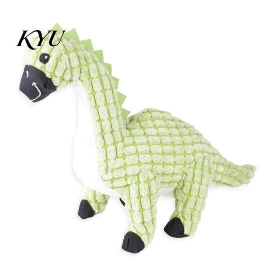 Durable Chew Toys for Small Medium Dogs Dinosaur Plush Dog Toy, Built-in Sound Device, Teething Cleaning Soft Daily Teeth Grinding Accessories