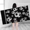 1 Stück Fußball-Element-Design Strandtuch Super Saugfähigkeit Geeignet für Meeresurlaub Pool Yoga Heimfitness Geschenk für Familien