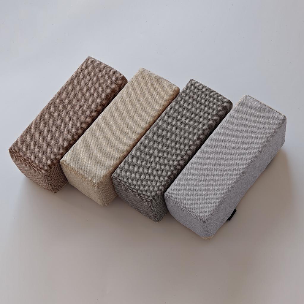 1 Stück Baumwolle Leinen Schaumstoff Ellbogenkissen Stuhl Armlehnenpolster Stütze Armauflage für Bürostuhl Armlehne Stuhlkissenpolster Ellbogenentlastung