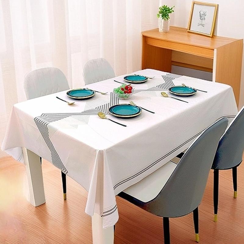 Waterproof, Oil-Proof And Anti-Scalding Coffee Table Tablecloth Rectangular Dining Table Cloth Household Living Room Light Luxury