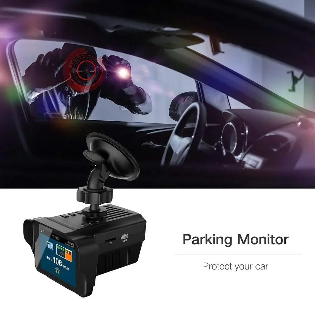 Kamera samochodowa 2 w 1 i detektor radaru, Wielofunkcyjne urządzenie do nagrywania w wysokiej rozdzielczości z przodu i z tyłu