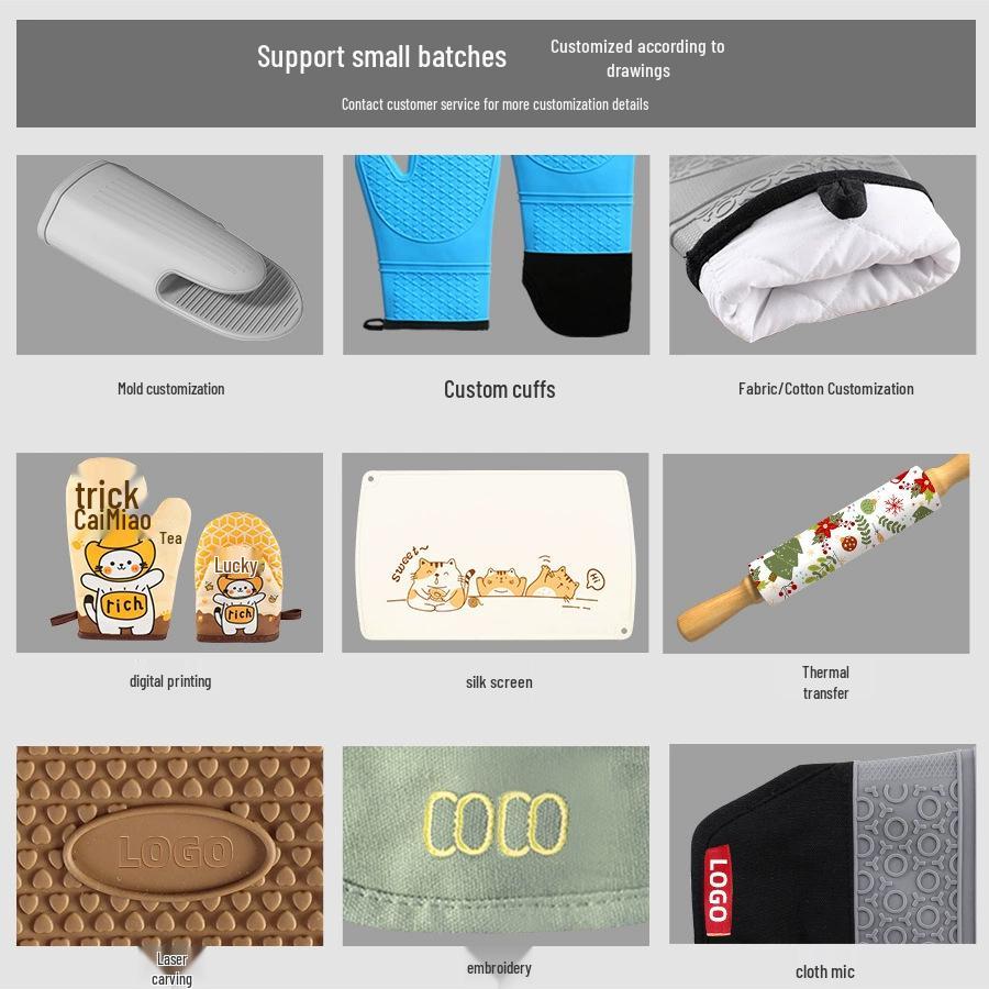 Silicone Heat-Resistant Oven Gloves for Home Baking