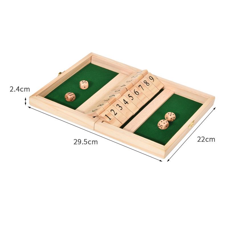Multiplayer Wooden Number Flip Game: Interactive, Casual Fun for Kids and Adults