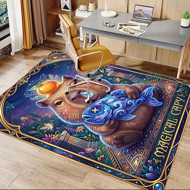 1PC Magical Capybara Non-Slip Floor Carpet Compatible for Office&Living Room&Bedroom&Dining room -  Soft & Pattern-G0368